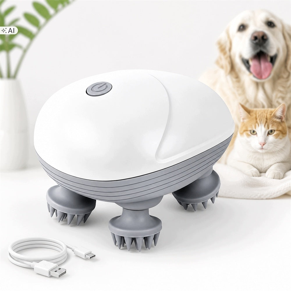 DOG AND CAT PET MASSAGER ELECTRIC MASSAGE BRUSH