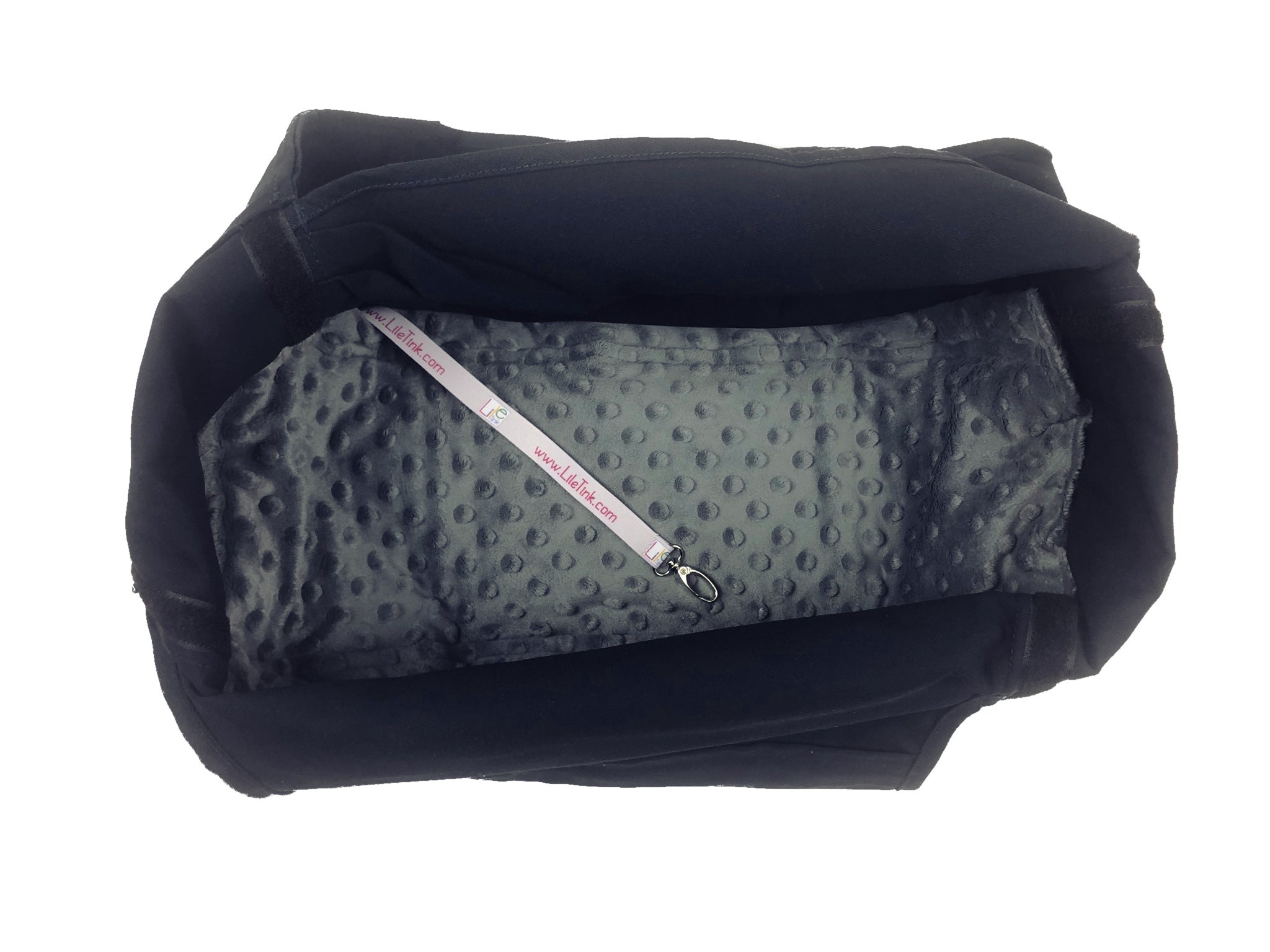 DOG BAG - 100% cotton - carrier LileTink - size S or M (choice) Trade name Torba dla psa LileTink granatowa r. S/M