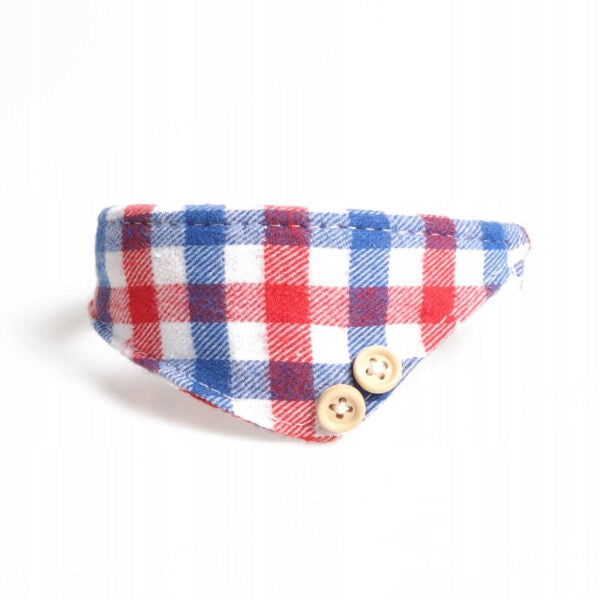 DOG BANDANA COLLAR WHITE TRELLIS LUIGI S