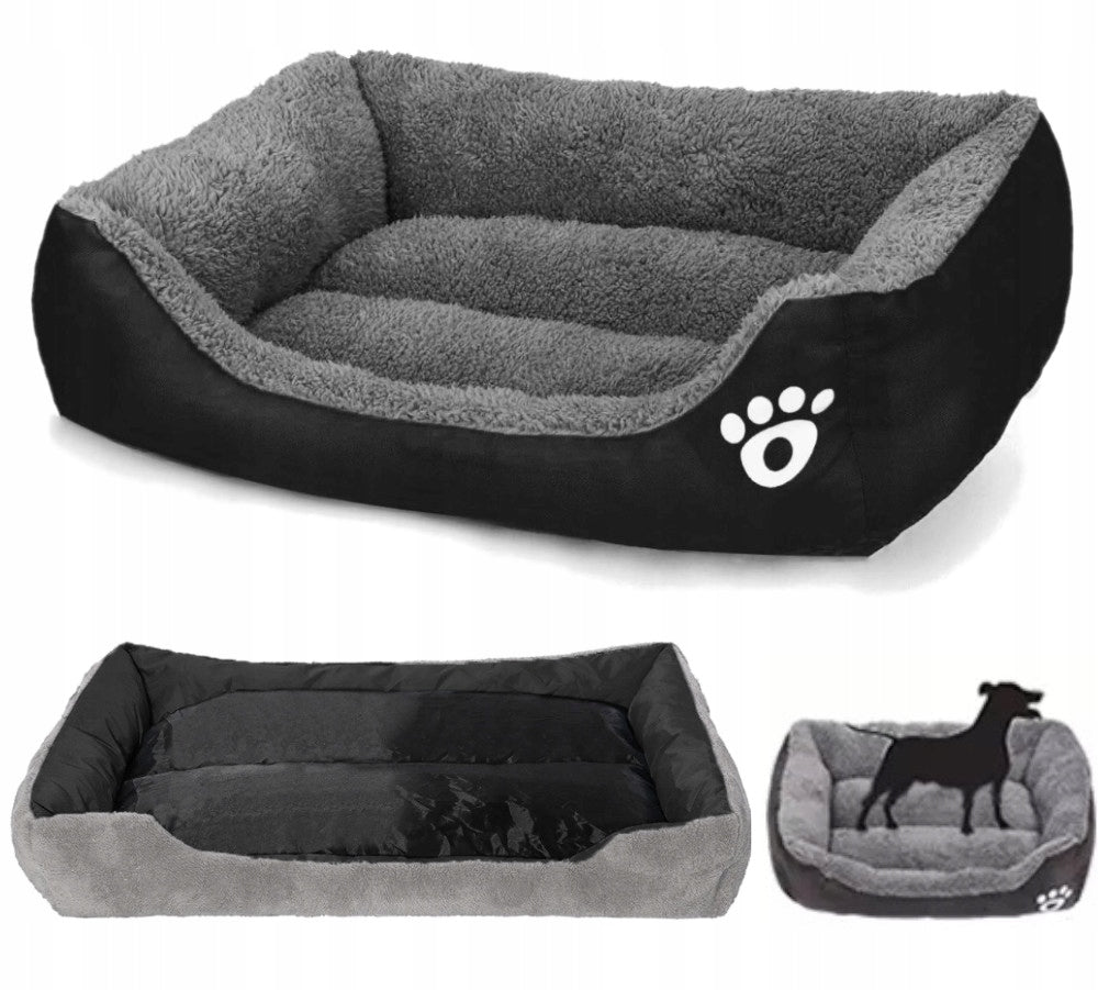 DOG BED DOUBLE-SIDED BED WATERPROOF SOFT M 45x35 cm