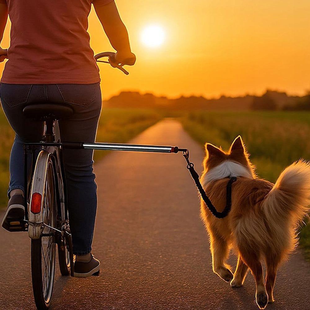 DOG BICYCLE LEASH 38 CM GUIDE BAR COMFORTABLE HANDLE FOR WALKS Manufacturer code 8249735