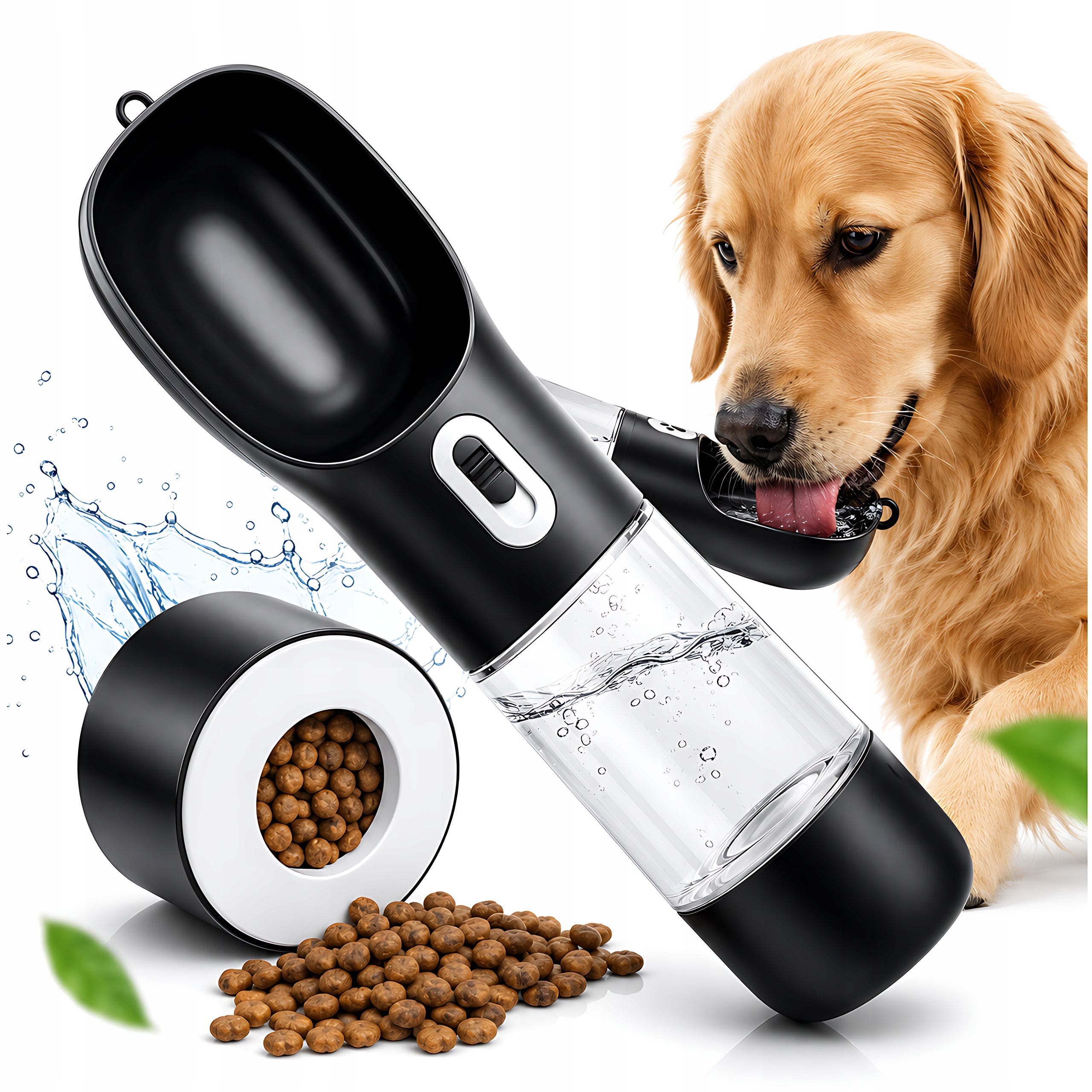 DOG BOTTLE DRINKER WATER BOTTLE TRAVEL BOWL FOR WATER FOOD WALK