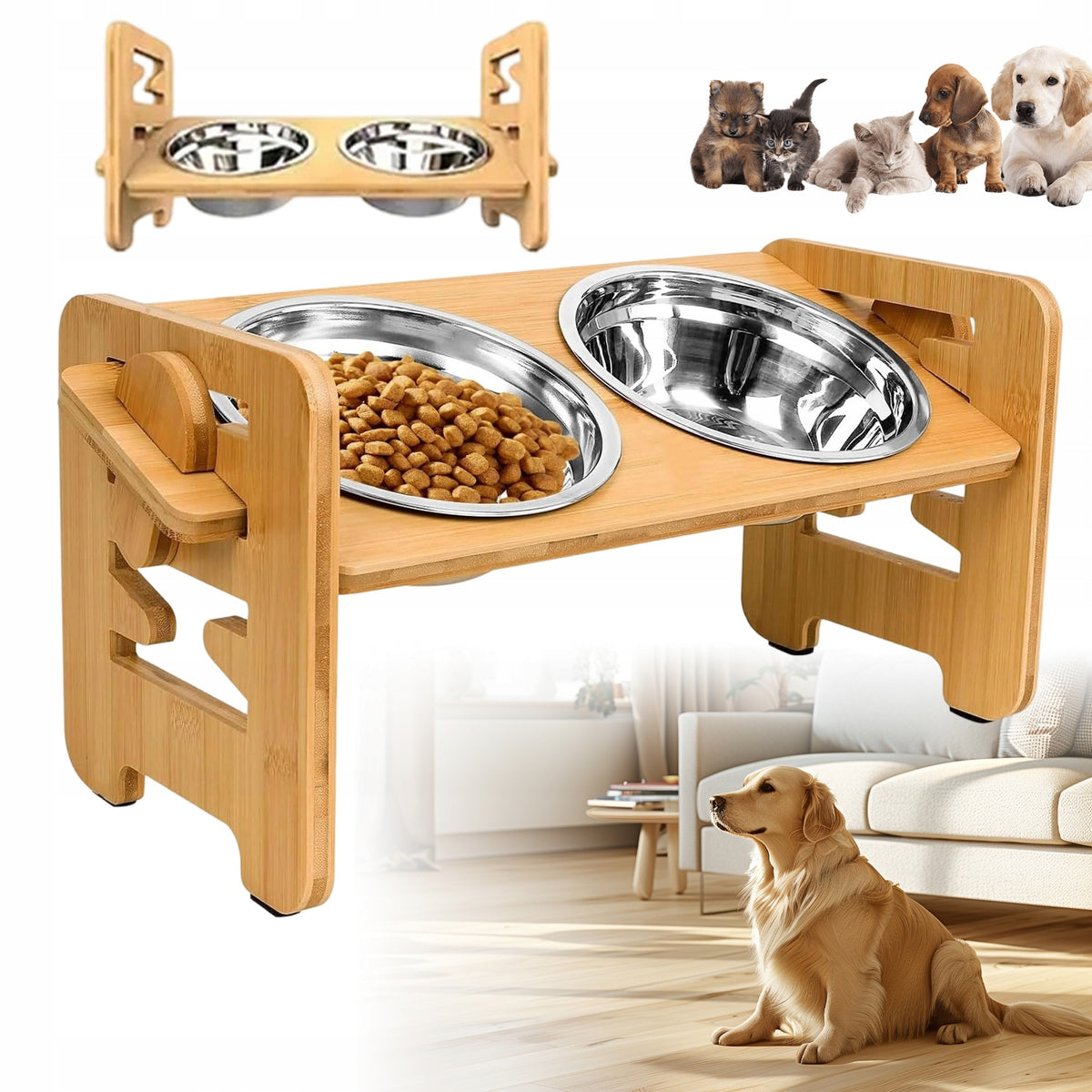DOG BOWL WITH STAND, RAISED DOG BOWL,, FOOD BOWL