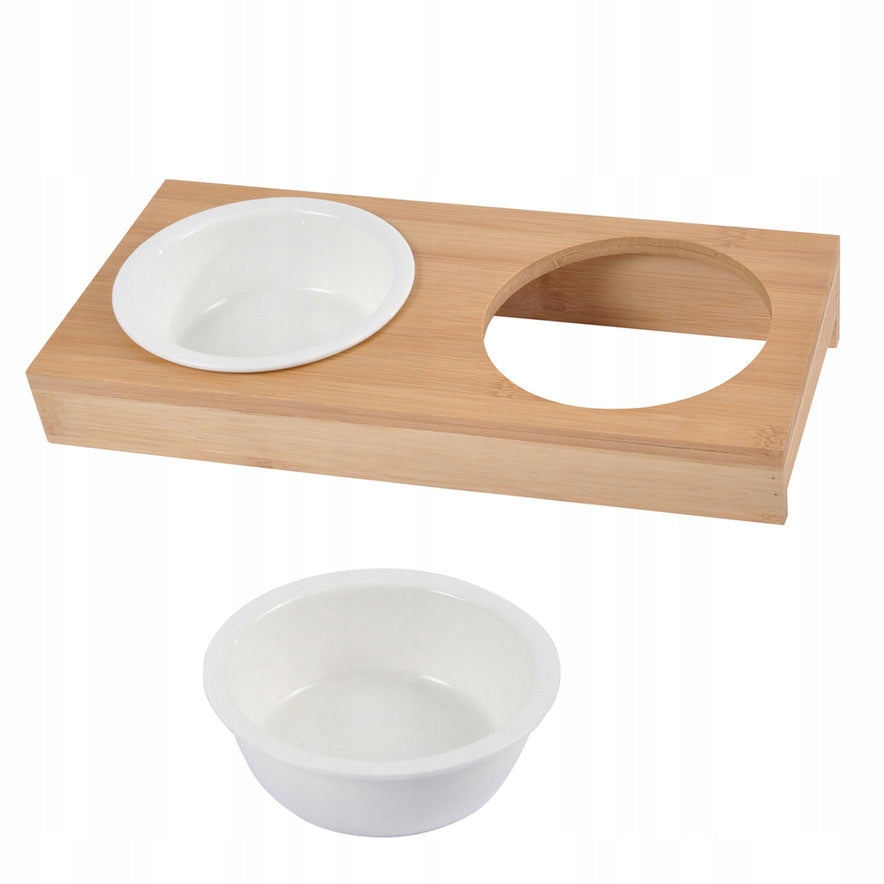 DOG BOWLS ceramic on stand bowl x 2 pcs Manufacturer code 6ANM057