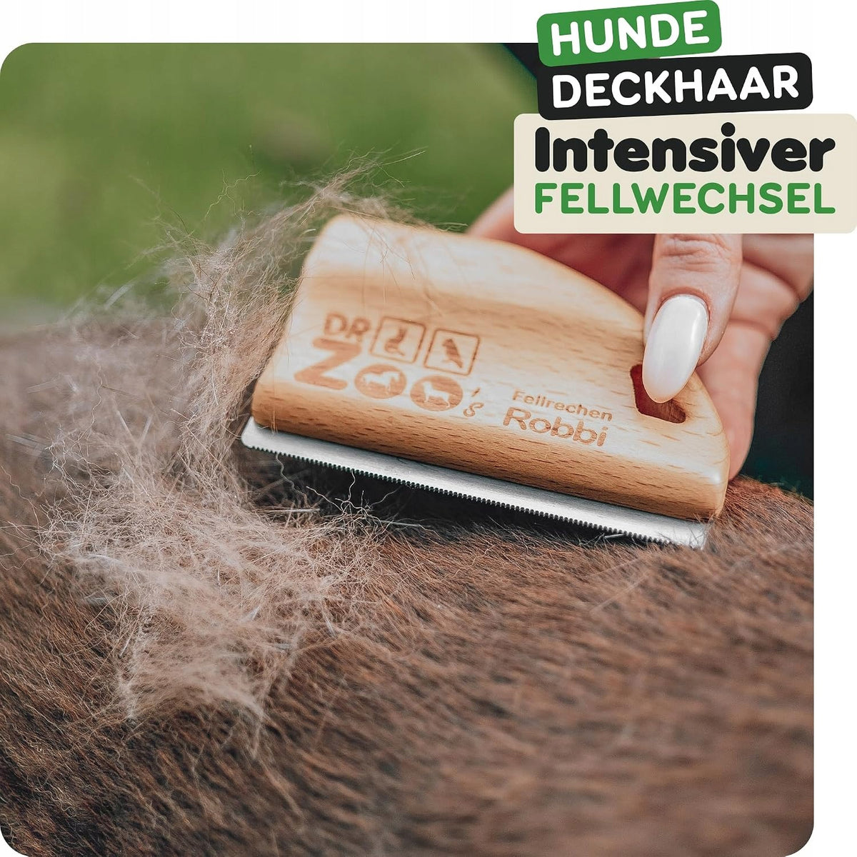 DOG BRUSH ROBBI HAIR REMOVAL UNDERCOAT ALL RASE Brand no brand