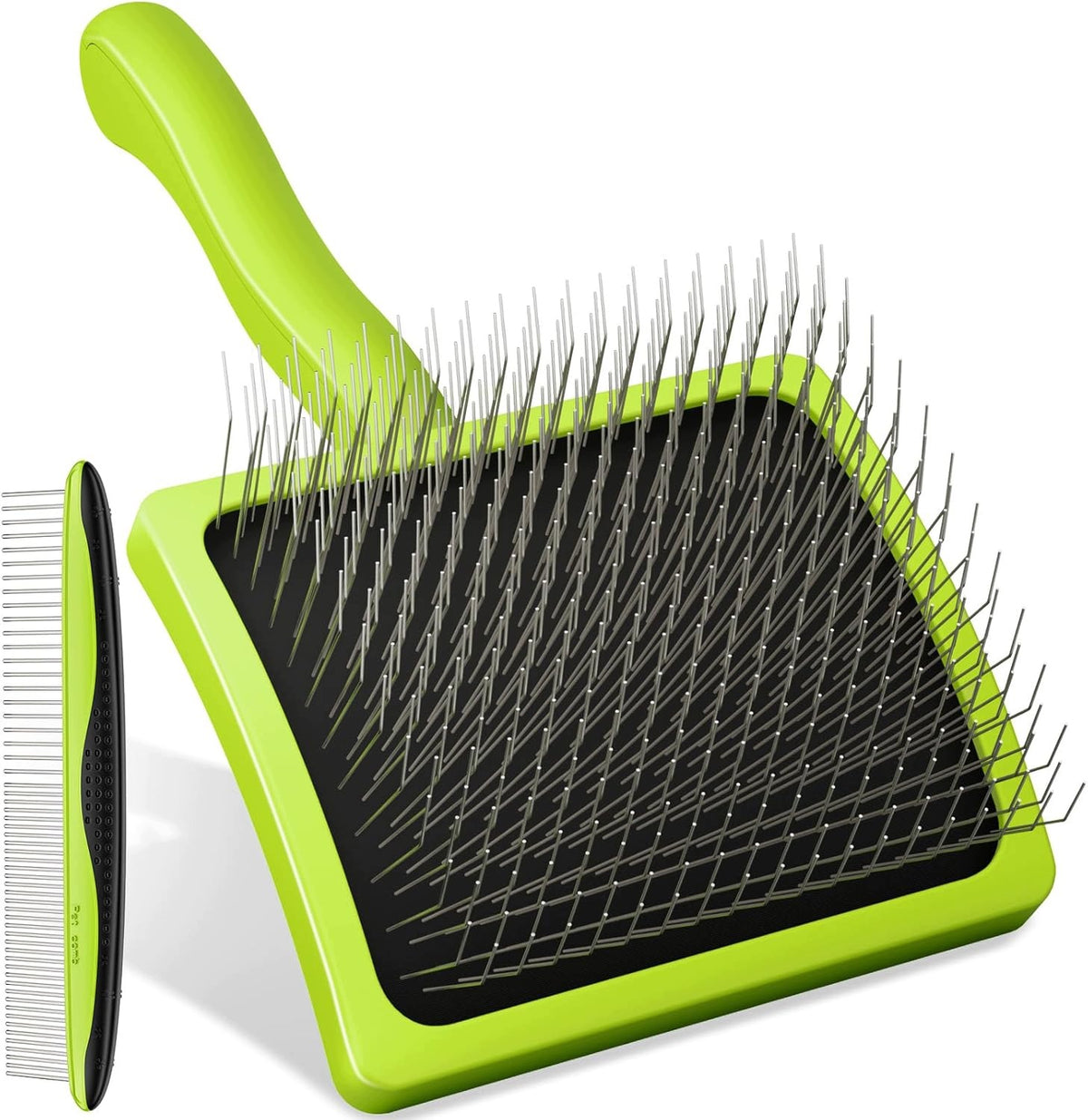 DOG BRUSH SLICKER CARD 25MM ERGONOMIC UNTANGLING