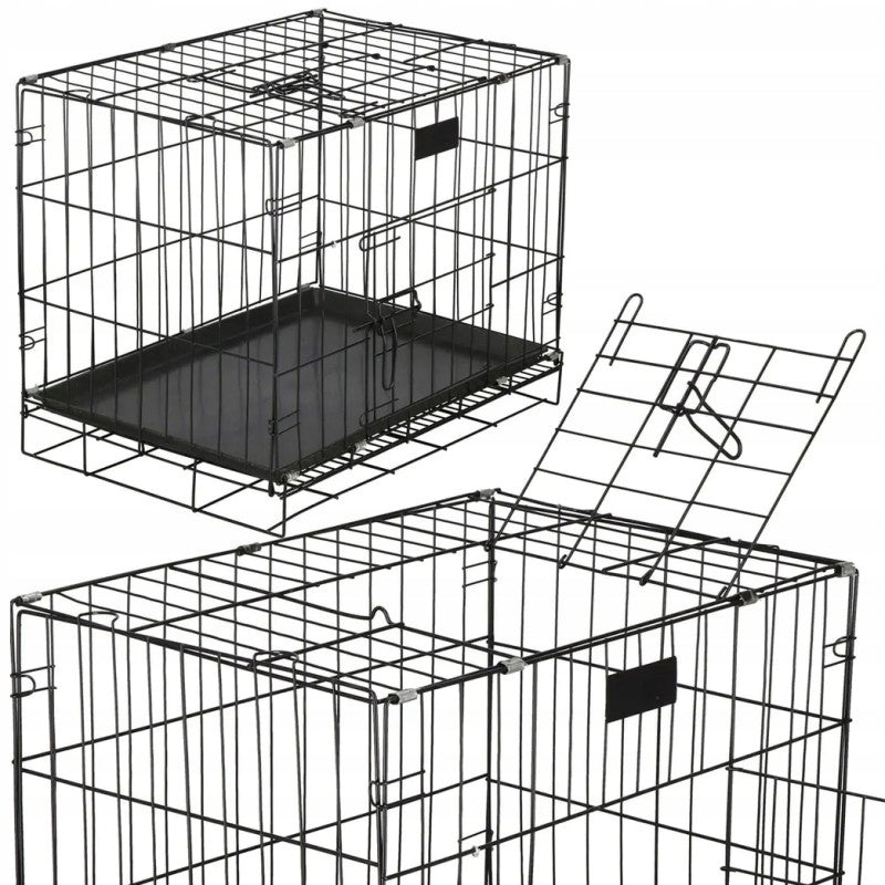 DOG CAGE KENNEL METAL PLAYPEN PET TRANSPORTER 60CM NUXIE Packaging status original