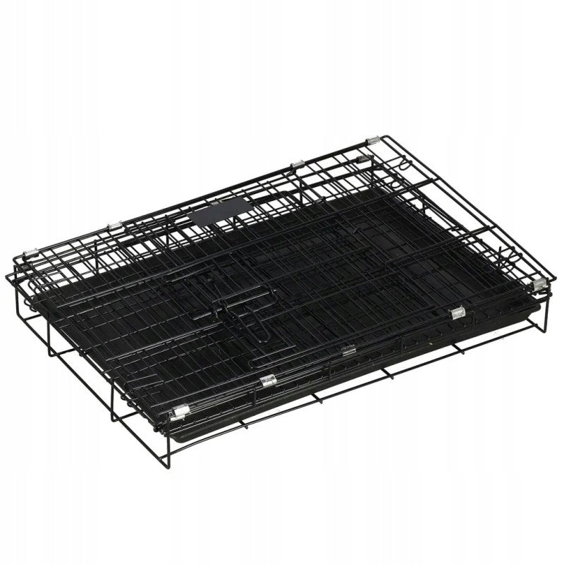 DOG CAGE KENNEL METAL PLAYPEN PET TRANSPORTER 60CM NUXIE Product width 43 cm