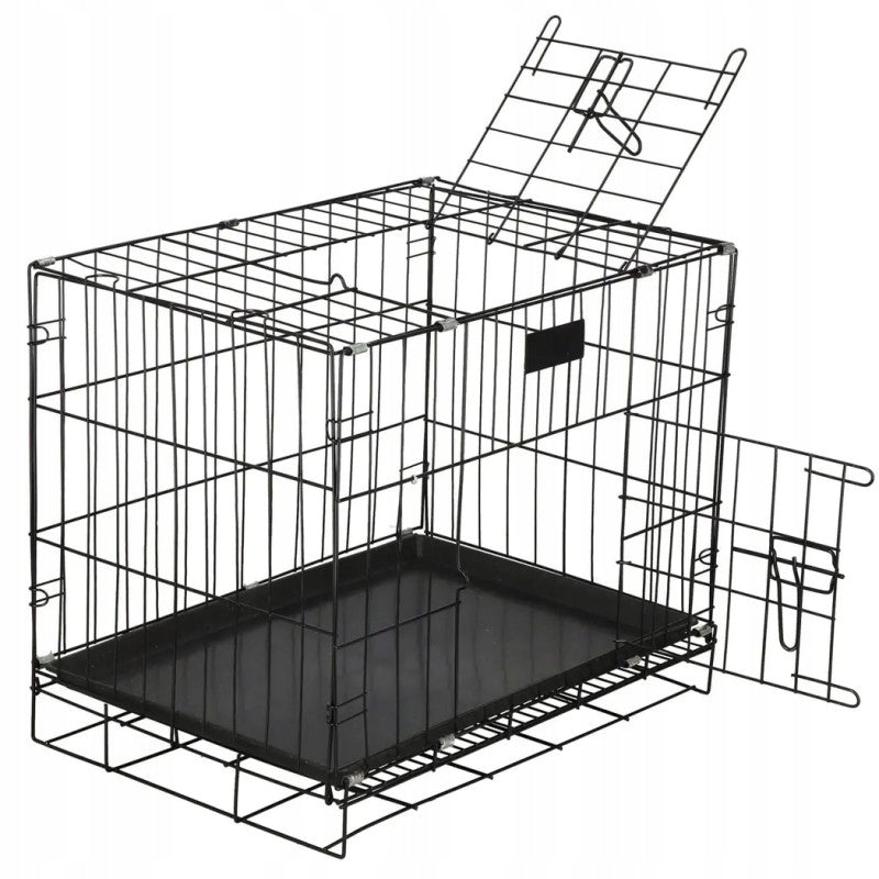 DOG CAGE KENNEL METAL PLAYPEN PET TRANSPORTER 60CM NUXIE Trade name KLATKA METALOWA KENNELOWA DLA PSA NUXIE RX36