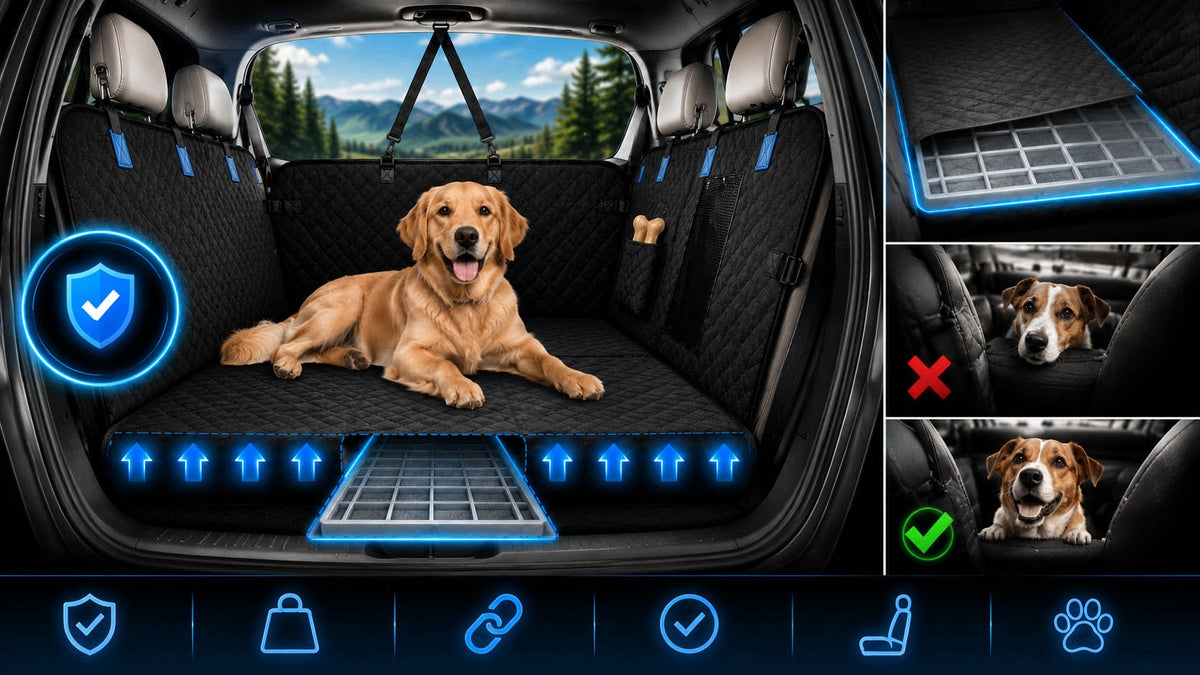 DOG CAR MAT STIFFENED Rear Seat Cover For Car Brand GALAXIA