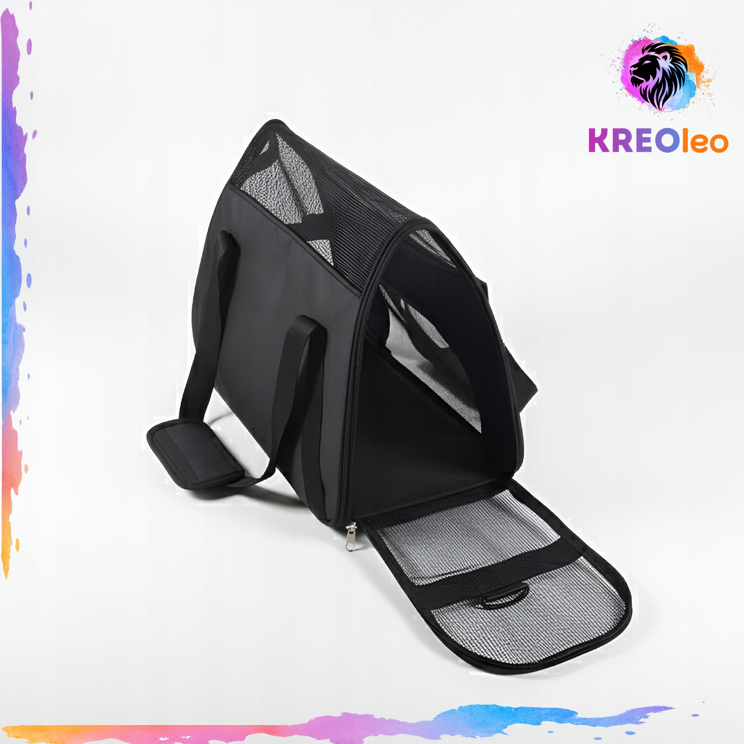 DOG CARRIER PET BAG 2 COLORS 43*28*19 CM ON FRAME Size M/L