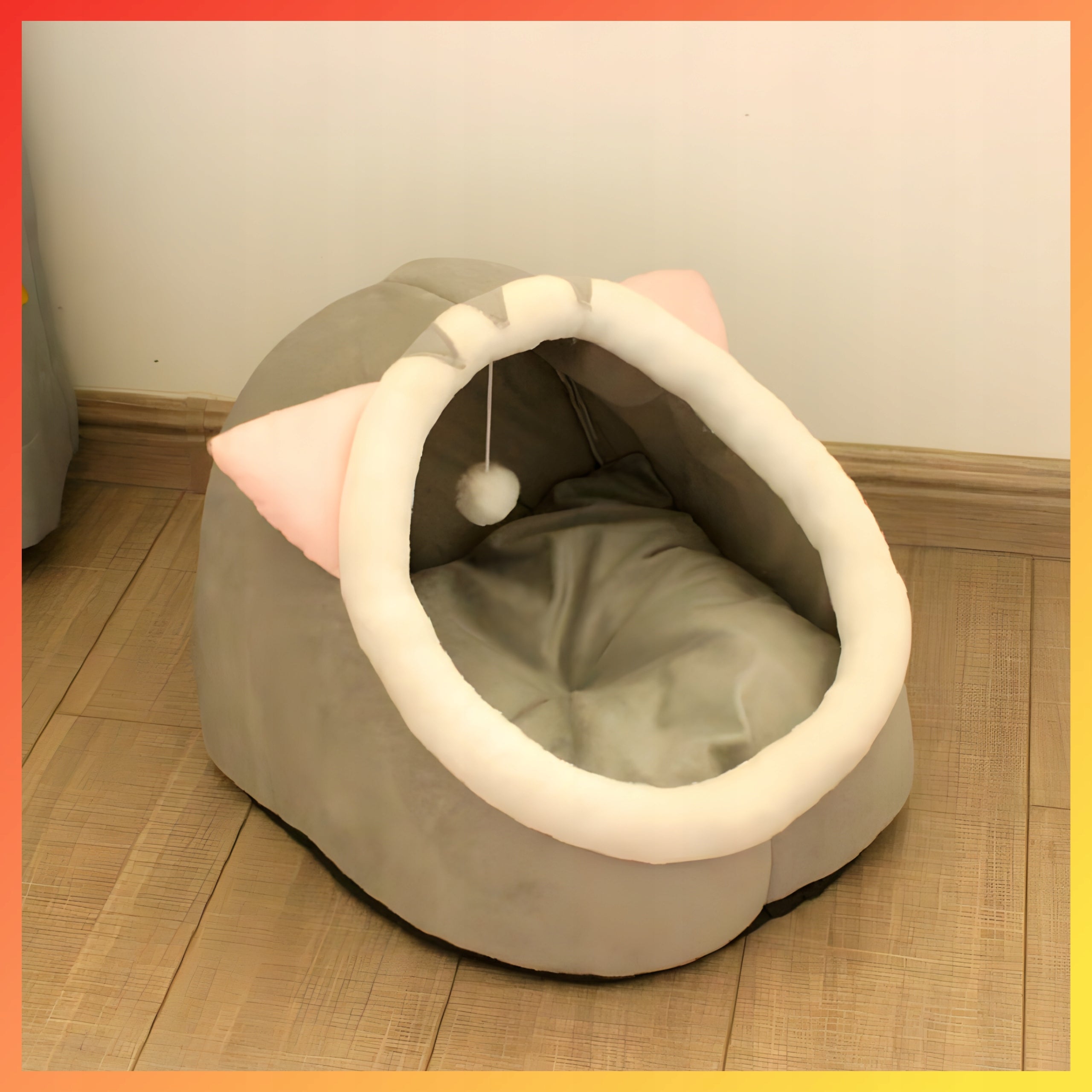 DOG CAT BED PLUSH SOFT AND WARM LARGE PET BOOTH Brand Aptel