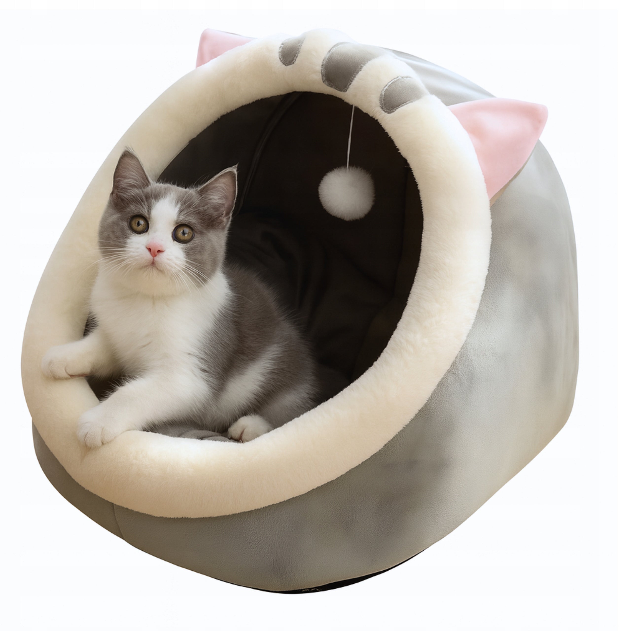 DOG CAT BED PLUSH SOFT AND WARM LARGE PET BOOTH