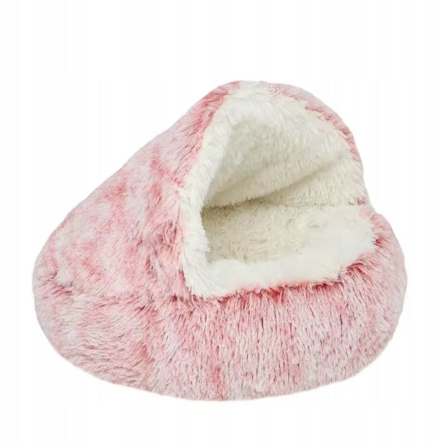 DOG CAT BED PLUSH WARM HOUSE 60cm
