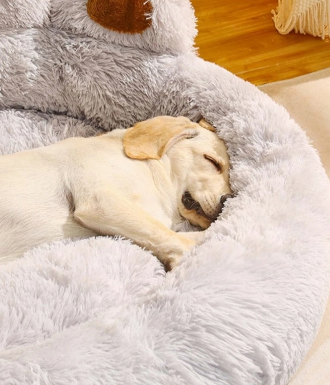 DOG CAT BED SOFT PAWS HAIRY BED PLUSH L 70 cm EAN (GTIN) 5906893907448
