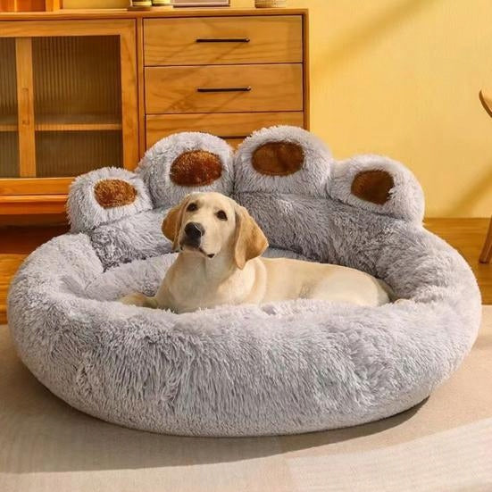 DOG CAT BED SOFT PAWS HAIRY BED PLUSH L 70 cm Manufacturer code DL037-L