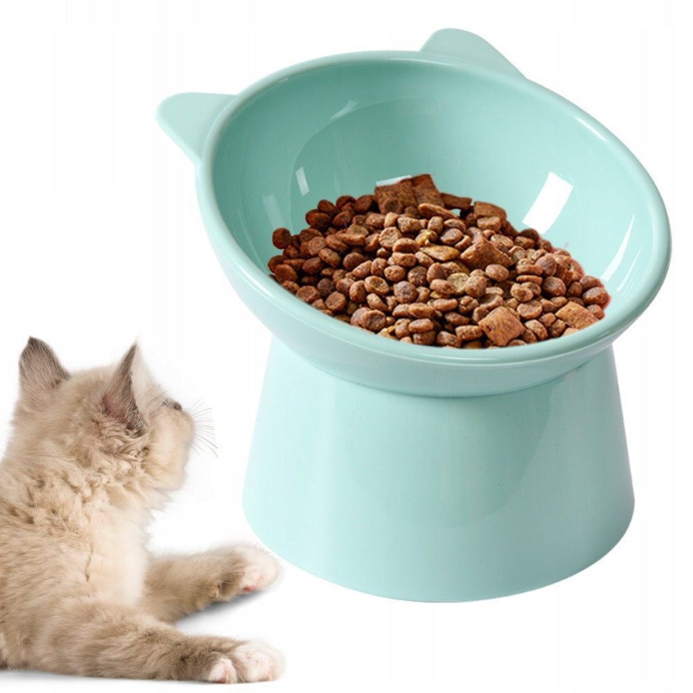 DOG CAT BOWL ON FOOD RACK GREEN