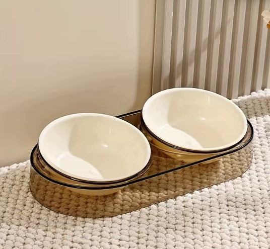 DOG CAT BOWL SET OF TWO DOUBLE BOWLS 2x200ml Manufacturer code MISKA DLA KOTA PSA ZESTAW DWÓCH MISEK 2x200ml