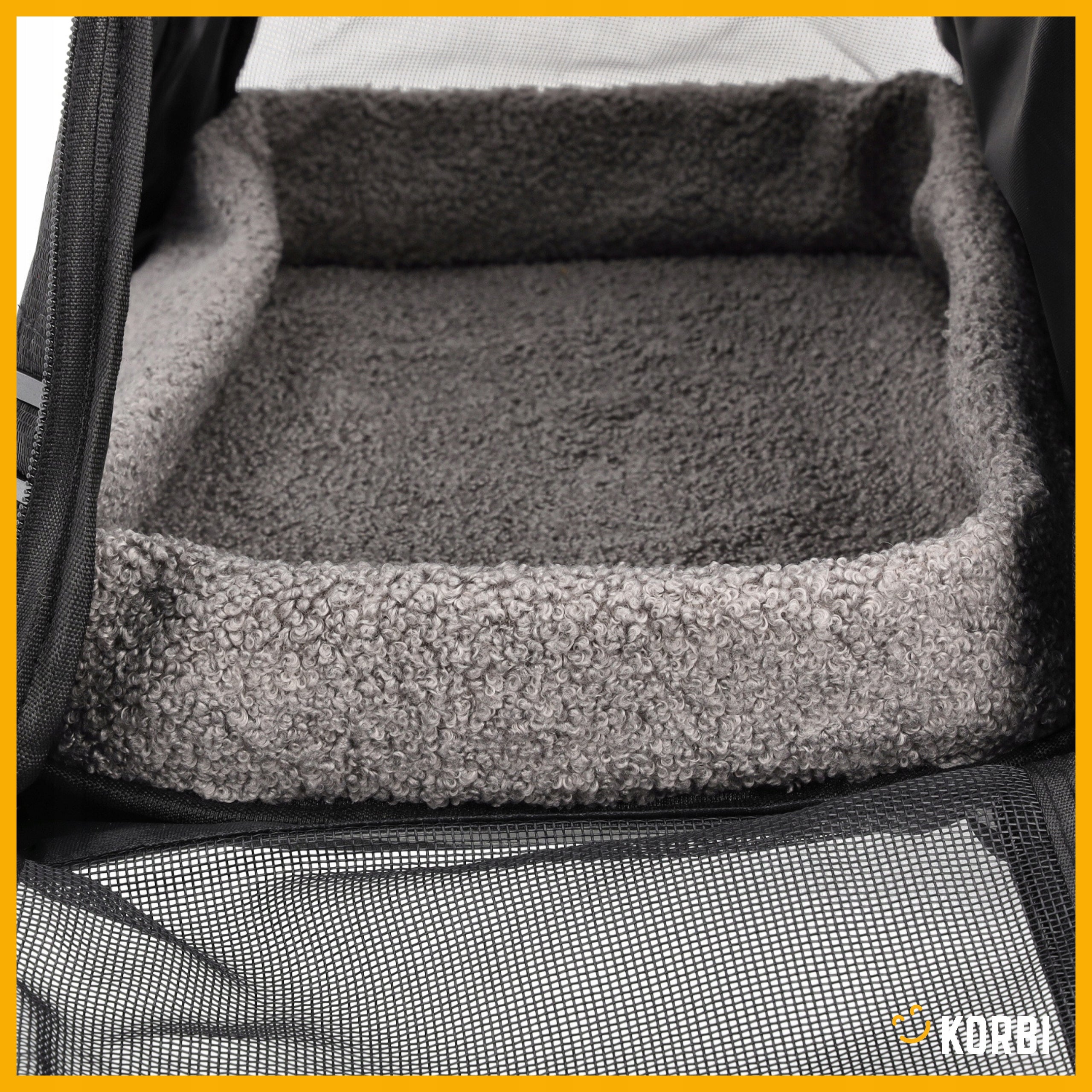 DOG CAT CARRIER BAG WITH PLUSH MAT FOR CARRYING ANIMALS L Product width 25 cm
