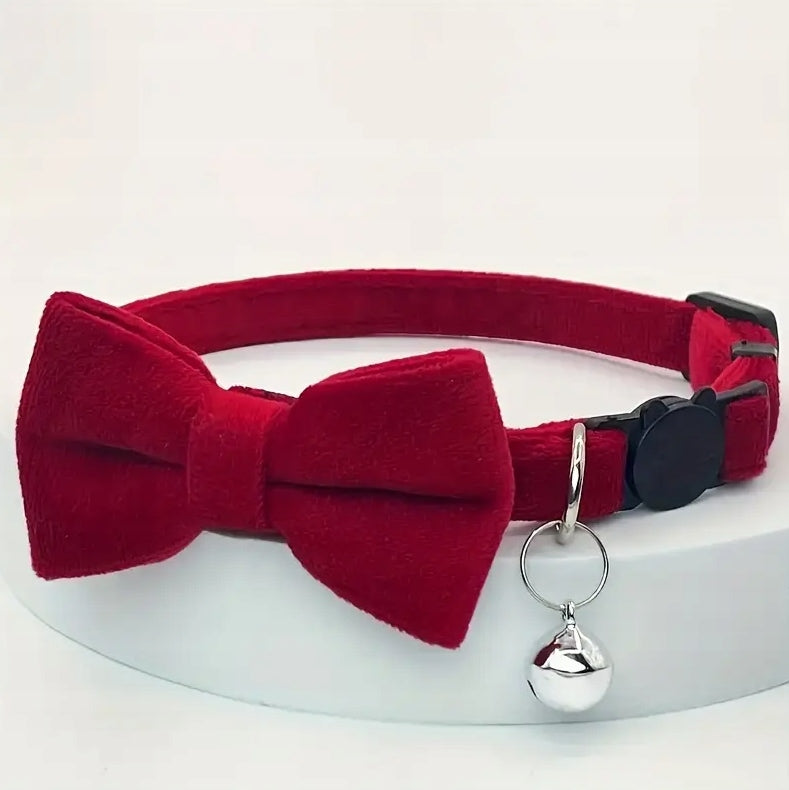 DOG CAT COLLAR YORK VELOUR BOW FLY BOW FOR A SPECIAL OCCASION Manufacturer code handmade na 4 lapy
