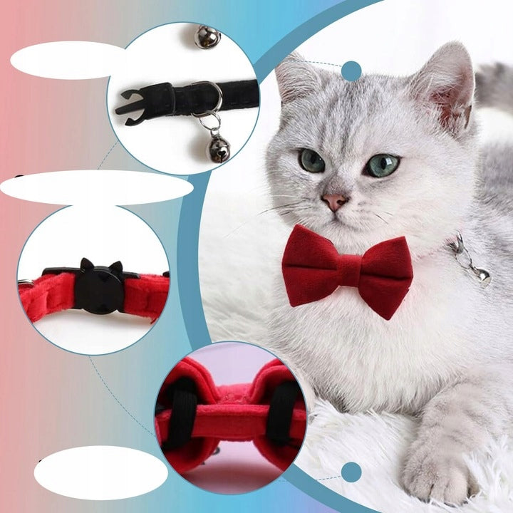DOG CAT COLLAR YORK VELOUR BOW FLY BOW FOR A SPECIAL OCCASION Packaging status original