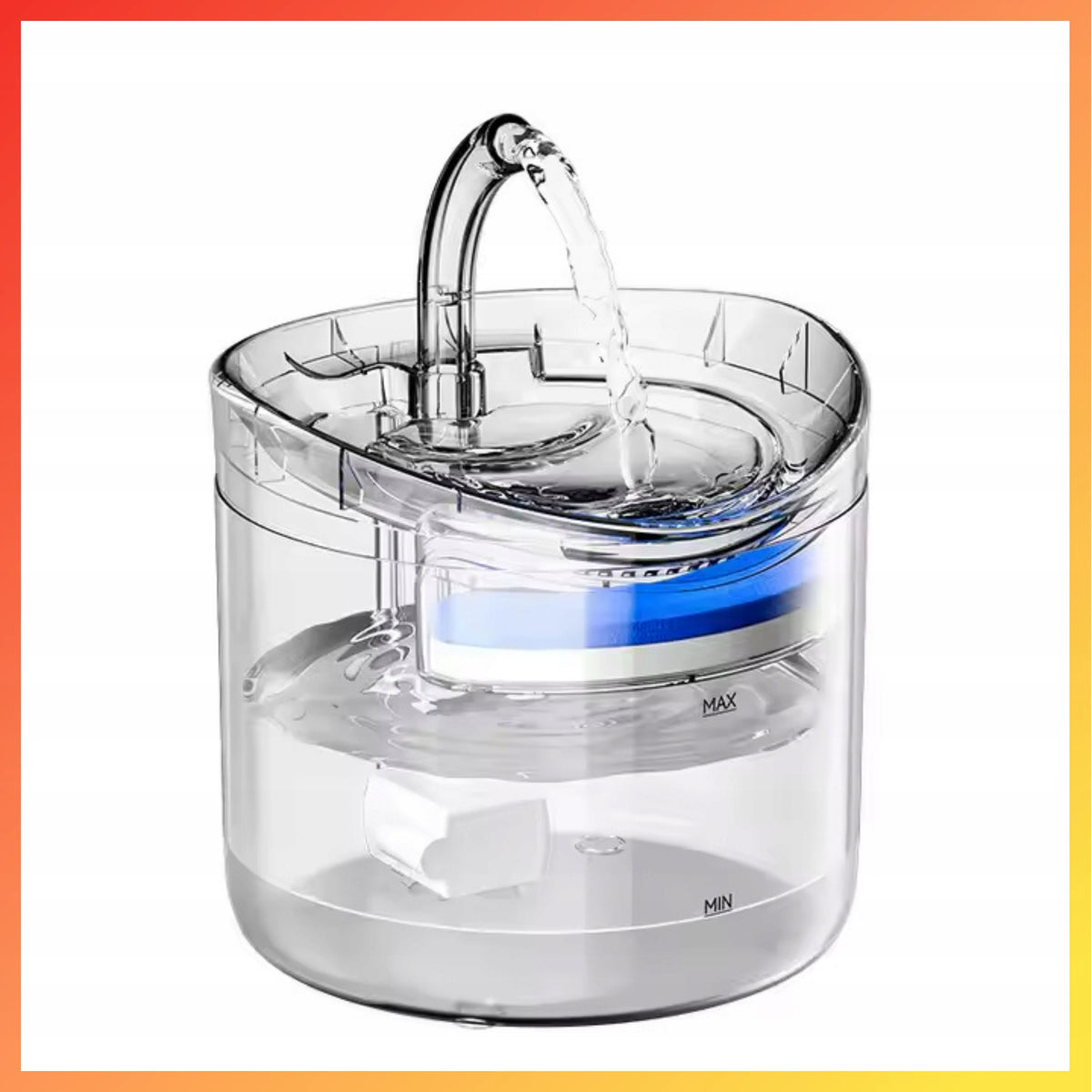 DOG CAT FOUNTAIN QUIET DRINKER 2.5L WITH FILTER TRANSPARENT Manufacturer code AUTOMATYCZNE POIDEŁKO DLA ZWIERZĄT DA397
