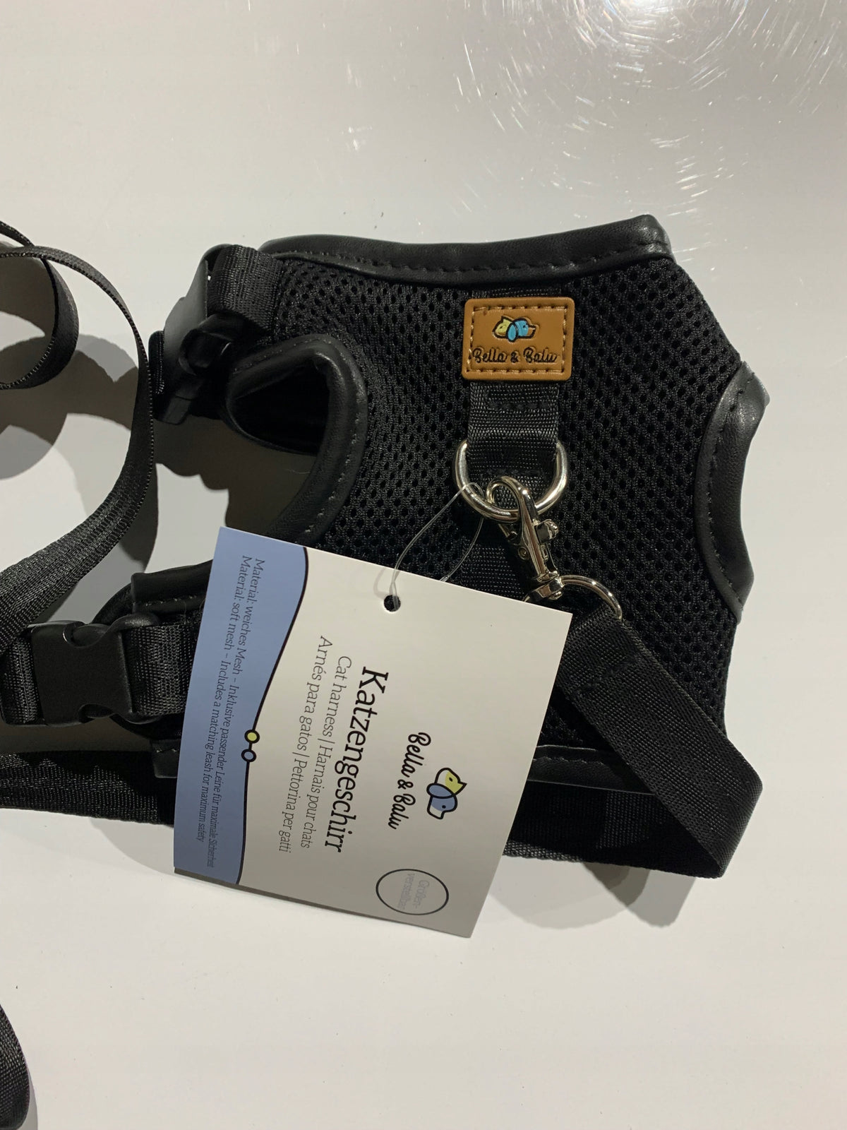 DOG CAT HARNESS ADJUSTABLE PRESSURE-FREE+LEAD S Color blue