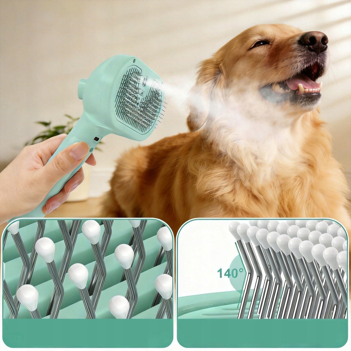 DOG CAT STEAM BRUSH FOR HAIR CARE USB-C STEAM ADJUSTMENT Manufacturer code 4059227784985
