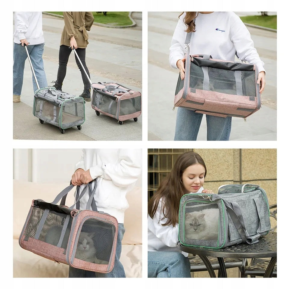 DOG CAT TRANSPORTER CARRY BAG WITH WHEELS Manufacturer code 889435084393