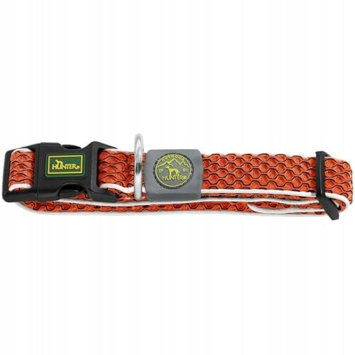 DOG COLLAR ADJUSTABLE 30 43 CM MESH 3D ORANGE Packaging status original