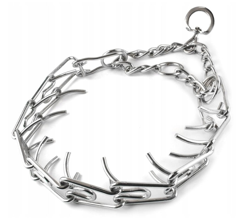 DOG COLLAR EARRING METAL STEEL 50-60CM TRAINING DOUBLE-SIDED XXL Packaging status original