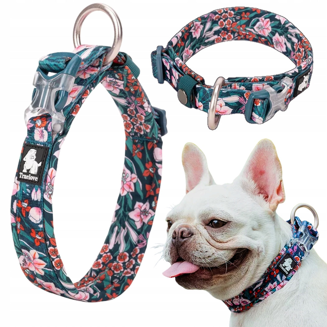 DOG COLLAR LIGHT STRONG TRUELOVE BLOSSOM M