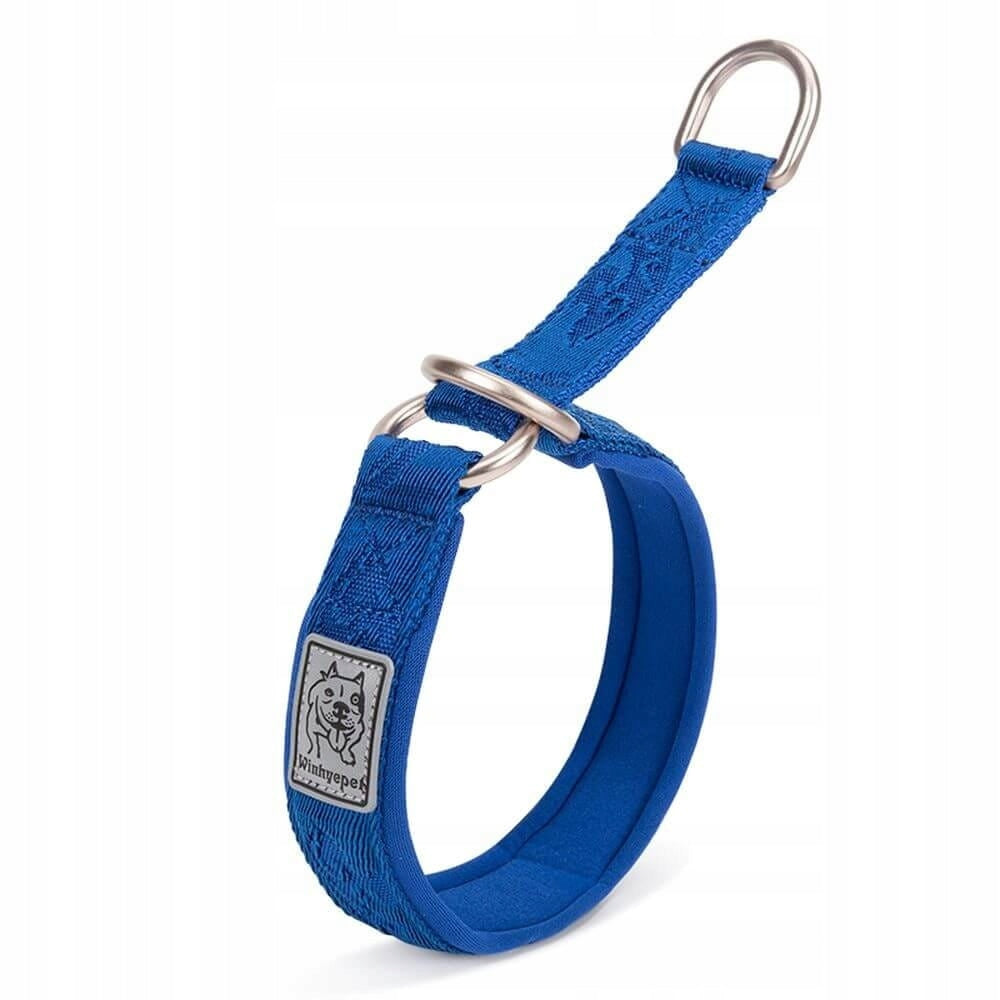 DOG COLLAR SEMI-CLAMP SOLID WINHYEPET WEARING COMFORT NAVY BLUE S Manufacturer code YC1851