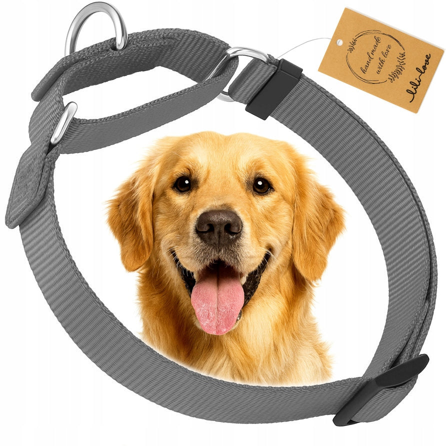 DOG COLLAR SEMI-CLAMP STRONG ADJUSTABLE CLAMP WEBBING 30-45 M