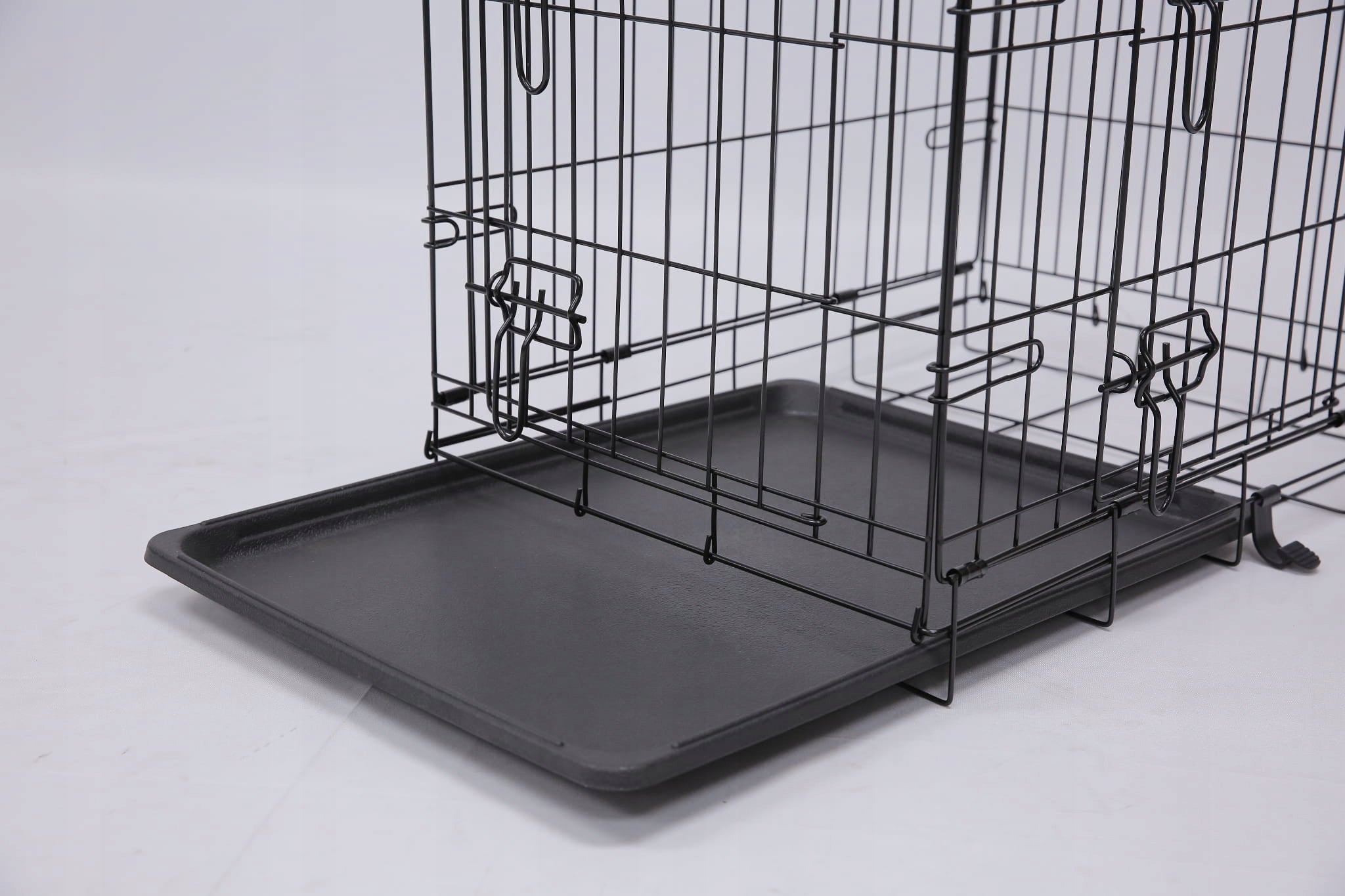 DOG FANTASY Metal 2-door Dog Kennel, size S 61x43x49cm Length 61 cm