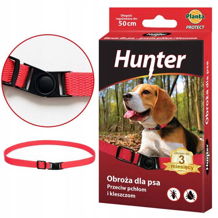 DOG FLEA AND TICK COLLAR UP TO 50cm CLICK CLASP