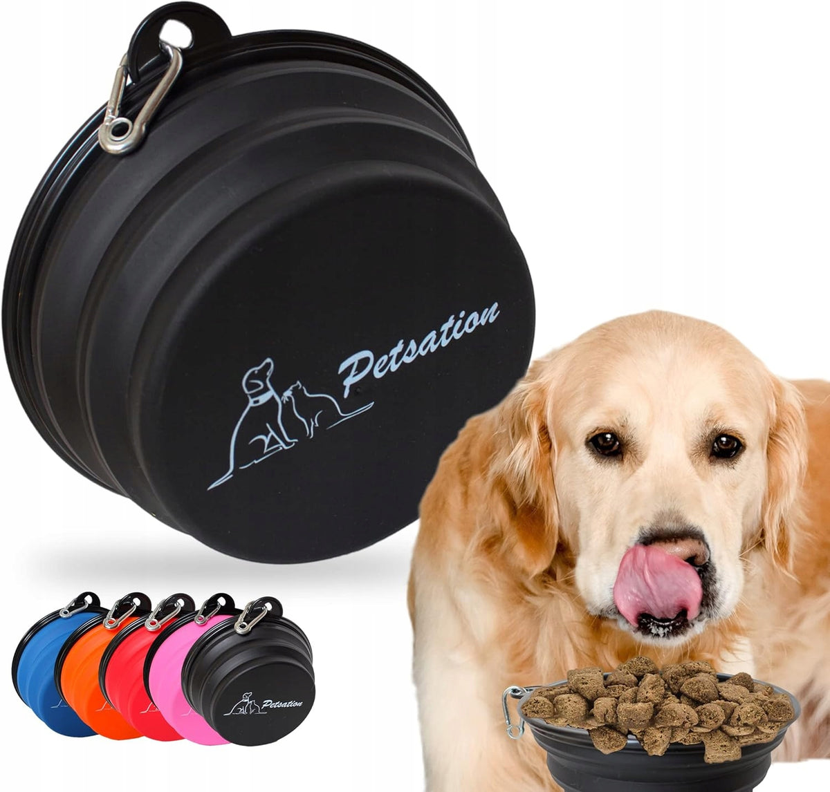 DOG FOLDING BOWL TRAVEL SILICONE WATER BOWL 1500ML