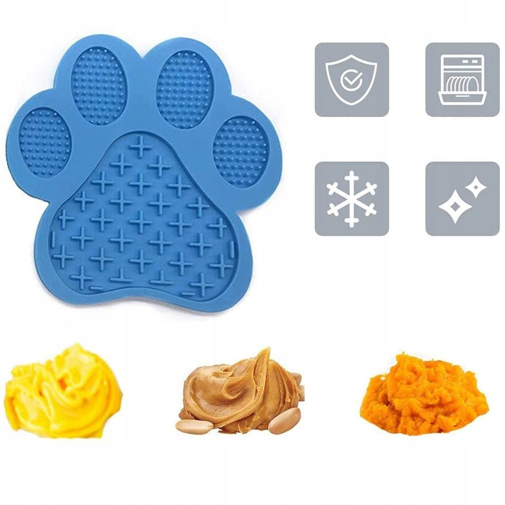 DOG FOOD SLOWING BOWL LICKING MAT CALMS SAFE STRONG Material silicone pad
