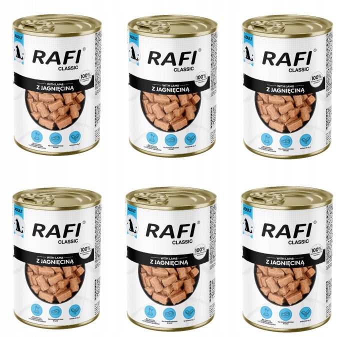 DOG FOOD WITH LAMB 1240G RAFI CLASSIC 6 PIECES