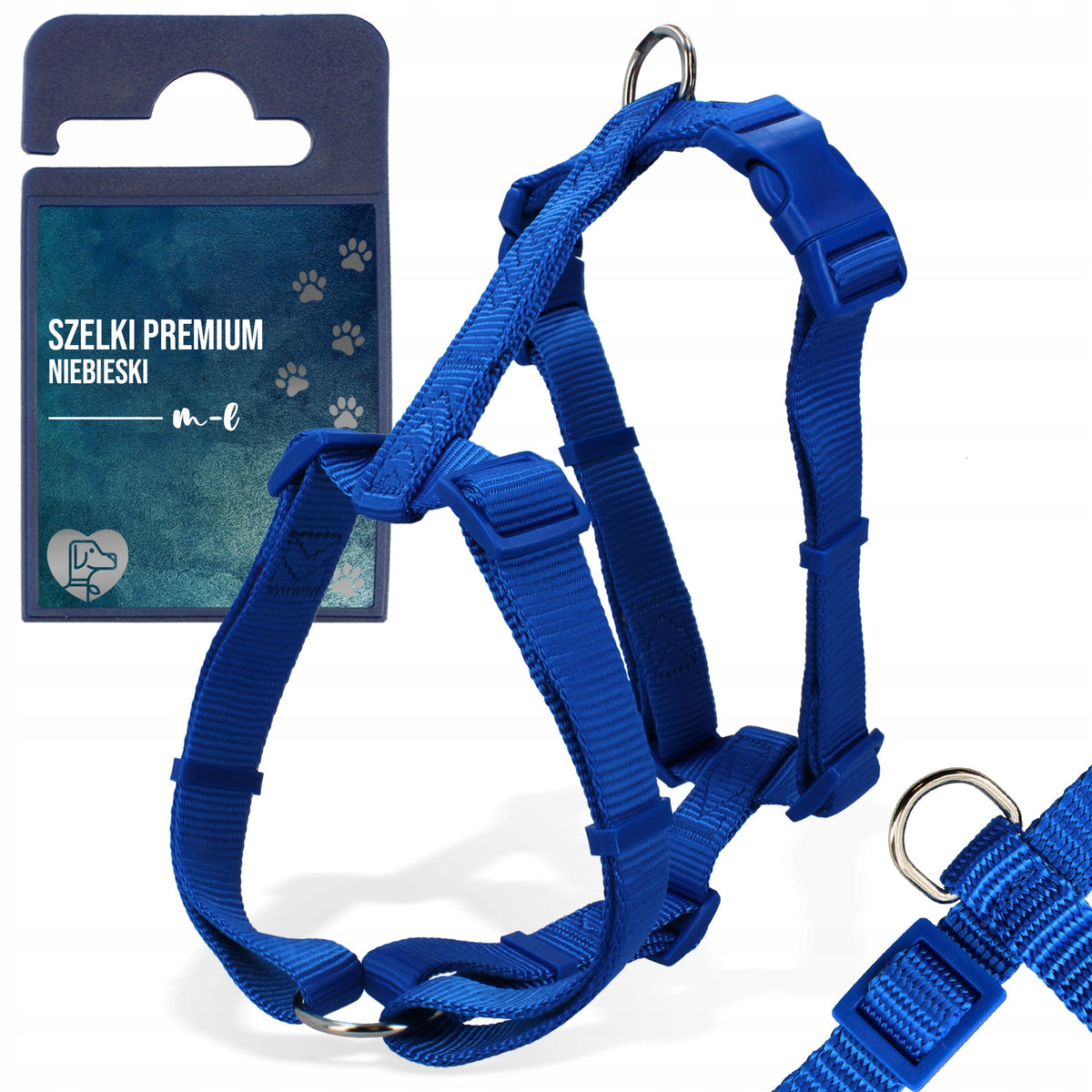DOG HARNESS 52-75cm GUARD PRESSURE-FREE LIGHTWEIGHT ADJUSTABLE STRONG WALKING M B9