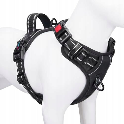 DOG HARNESS ADJUSTABLE ANTI-DRAW REFLECTIVE WITH HANDLE Packaging status original