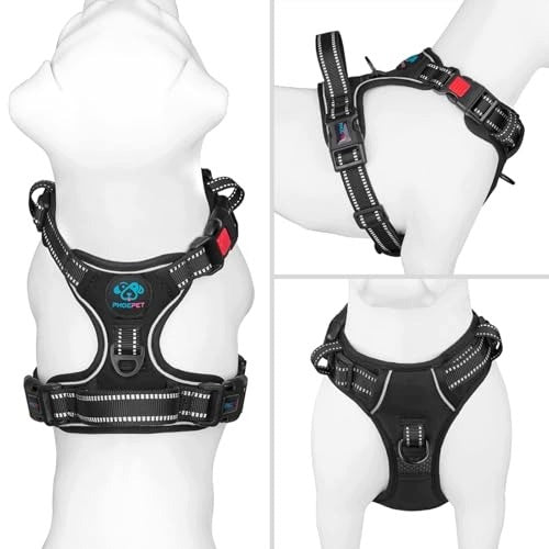DOG HARNESS ADJUSTABLE ANTI-DRAW REFLECTIVE WITH HANDLE Size other
