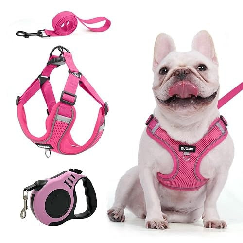 DOG HARNESS ADJUSTABLE BREATHABLE PINK MESH LARGE DOGS FABRIC Manufacturer code SWC5908151128985