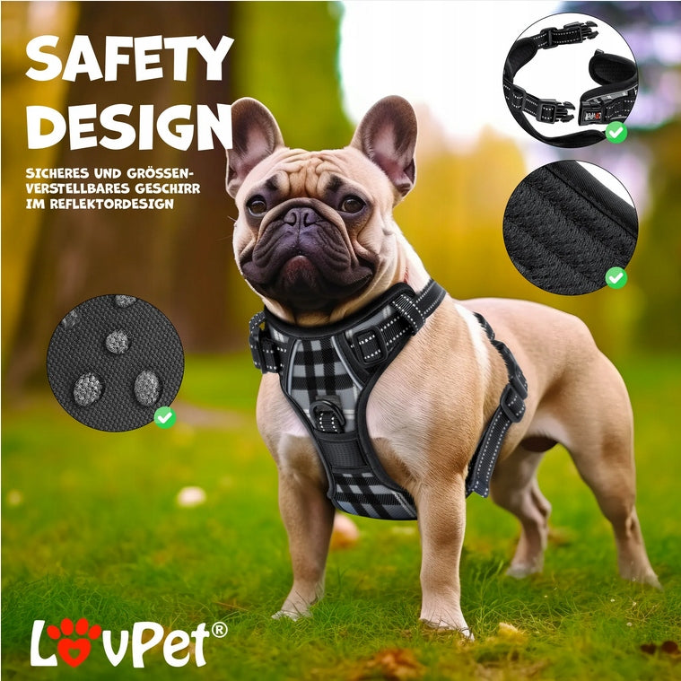 DOG HARNESS ADJUSTABLE LOVPET BLUE SIZE XS Manufacturer code 4255598322003
