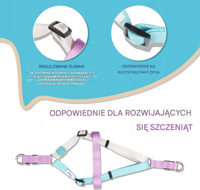 DOG HARNESS ADJUSTABLE PRESSURE-FREE DURABLE COMFORTABLE SIZE S Manufacturer code 45356665