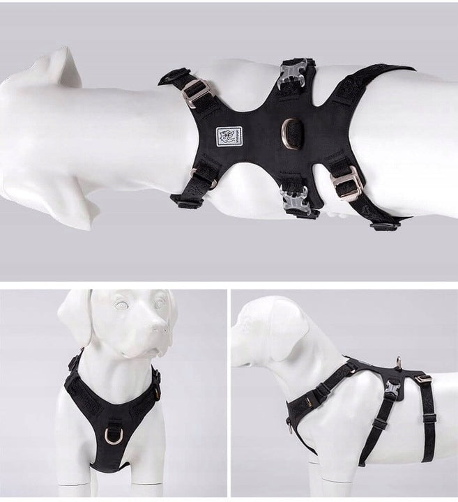 DOG HARNESS ANTI-ESCAPE WATERPROOF WINHYEPET ESCAPE SOFT BLACK S Kind escape-proof harness