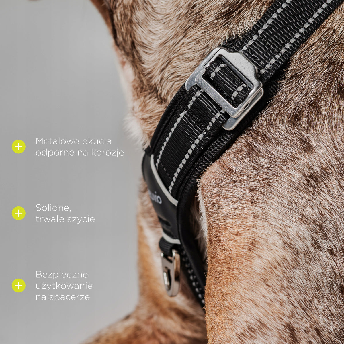 DOG HARNESS PRESSURE-FREE PROFESSIONAL STRONG REFLECTIVE MEDIUM DOG M Packaging status original