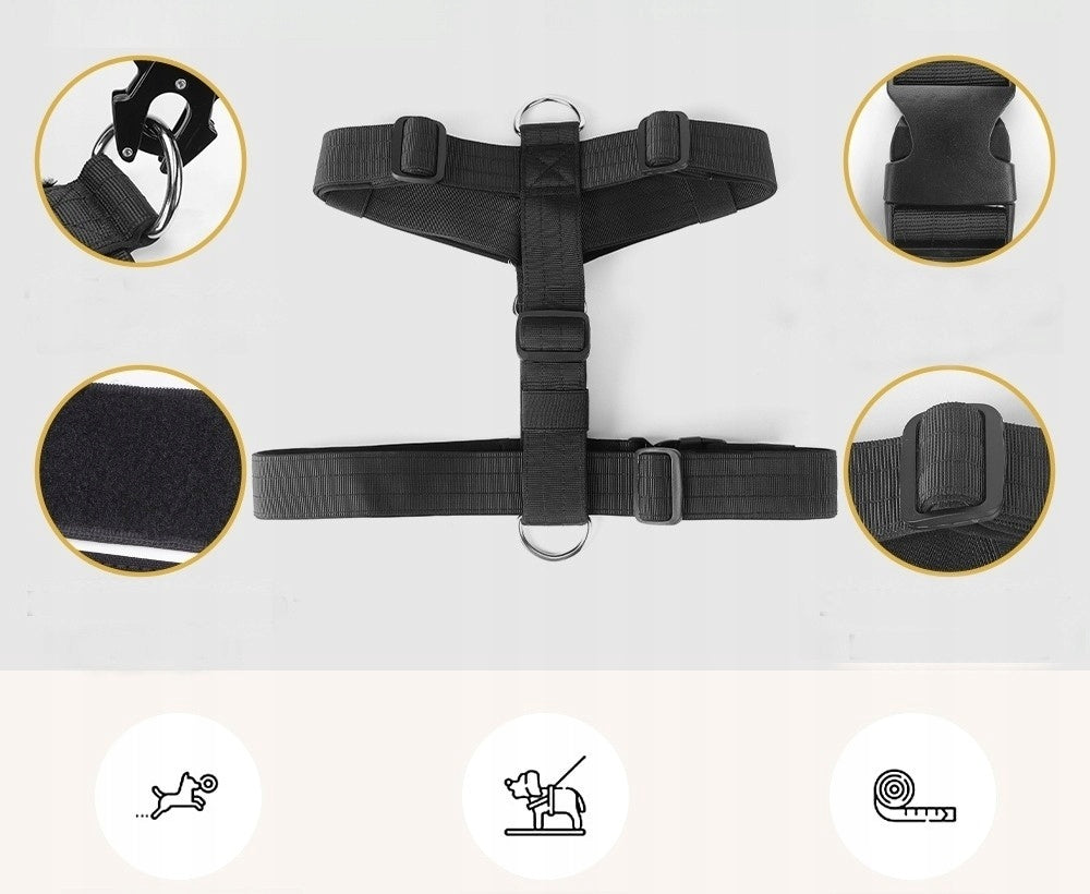DOG HARNESS PRESSURE-FREE WALKING ADJUSTABLE GUARD SIZE XL Kind walking harness