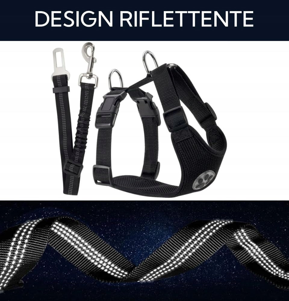 DOG HARNESS S BREATHABLE LATEX SEAT BELT ADJUSTABLE Manufacturer code UPRZĄŻ PSA ODDYCHAJĄCA LATEKS PAS BEZPIE