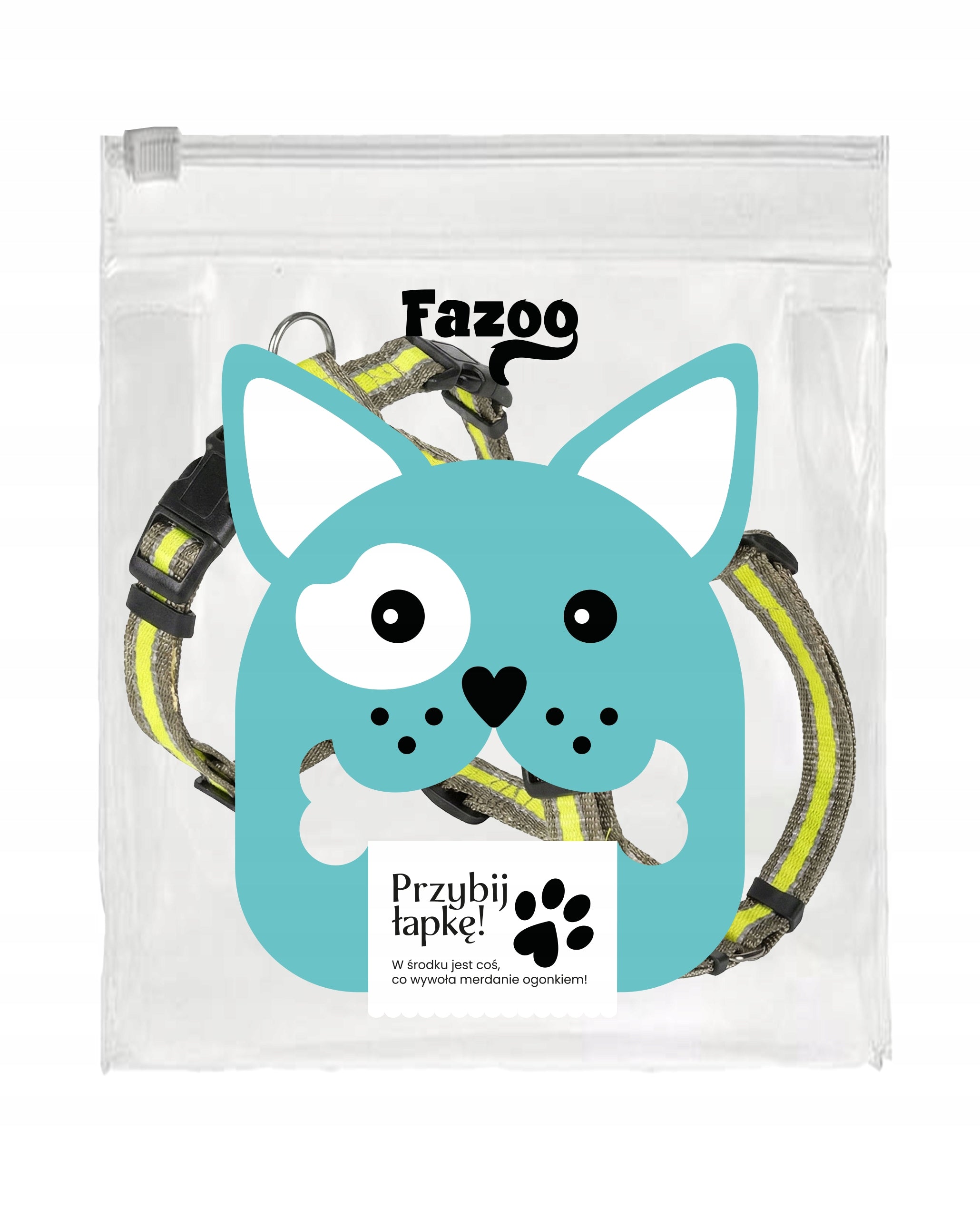 DOG HARNESS Strong Reflective Walking Adjustable Pressure-Free Yellow M/L Manufacturer code Wytrzymałe Szelki dla Psa Odblaskowe M/L